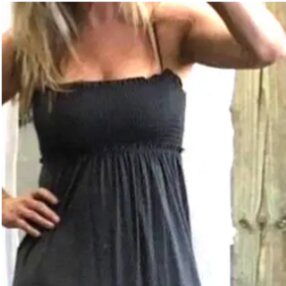 NWOT CeciCo Maxi Dress Sz S (grey)